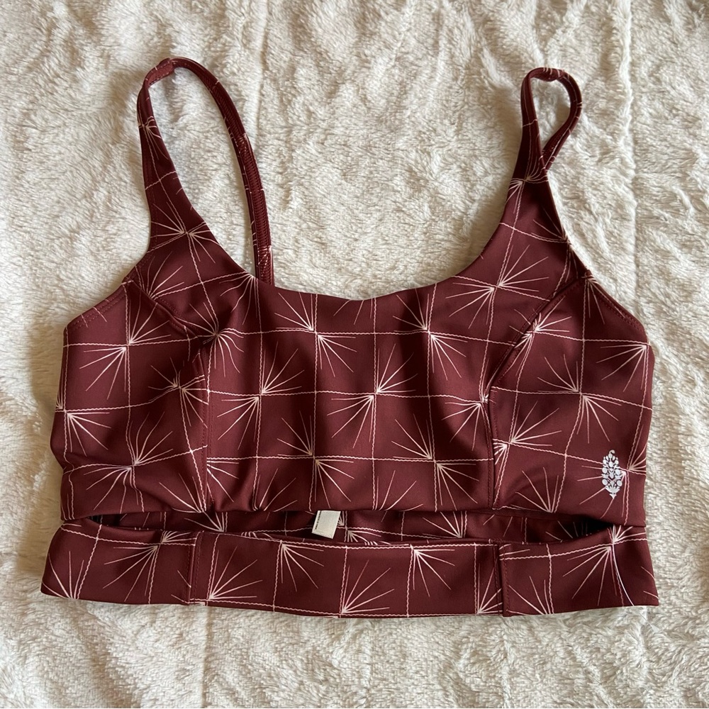 NWOT Free People Sneak Peek Sports Bra, L - Picture 4 of 8